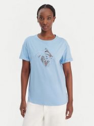 Liu Jo T-Shirt WA6413 JS904 Niebieski Regular Fit. Niebieskie t-shirty Liu Jo, xs, bez wzorów, z bawełny, bez kołnierzyka, bez ramiączek. Za 299.99 zł.