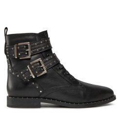 Botki Ted Baker. Czarne botki Ted Baker, bez wzorów, bez obcasa, na płaskiej podeszwie, bez zapięcia. Za 359.99 zł.