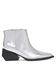 United Nude Botki Ricky Yoyo Mid 1104114116 Srebrny. Szare botki United Nude, bez wzorów, ze skóry, bez obcasa, na słupku, bez zapięcia. Za 1,579.00 zł.