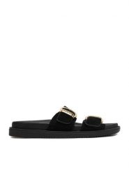 Beverly Hills Polo Club Klapki EO-WI16-SERDINIA-02 Czarny. Czarne klapki Beverly Hills Polo Club, bez wzorów, ze skóry, bez obcasa, bez zapięcia. Za 249.99 zł.