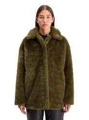 Scotch & Soda Kurtka pluszowa w kolorze ciemnozielonym rozmiar: M. Zielone kurtki Scotch & Soda, m, bez wzorów, bez kaptura. Za 356.61 zł.
