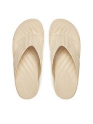 Crocs Japonki Getaway Groove Platform Flip 210700 Beżowy. Brązowe japonki Crocs, bez wzorów, z tworzywa sztucznego. Za 139.99 zł.