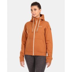Damska bawełniana bluza Kilpi RAJANA-W. Czerwone bluzy Kilpi, l, bez wzorów, z bawełny, bez kaptura. Za 207.23 zł.