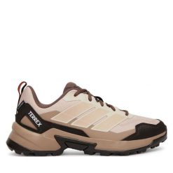 Trekkingi adidas. Brązowe buty trekkingowe adidas, bez wzorów, bez zapięcia, trekkingowe, climaproof (adidas). Za 399.99 zł.