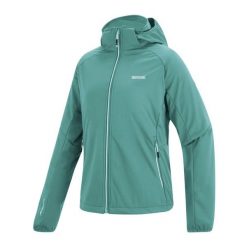 Kurtka Softshellowa Damska Bourda. Zielone kurtki przejściowe sportowe Regatta, xl, bez wzorów, z materiału, z kapturem, trekkingowe. Za 289.99 zł.