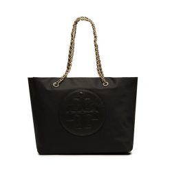 Torebka Tory Burch. Czarne shopper bag Tory Burch, bez wzorów, bez dodatków. Za 1,129.00 zł.
