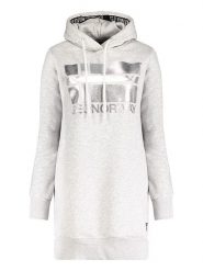 Geographical Norway Sukienka dresowa w kolorze szarym rozmiar: L. Szare sukienki Geographical Norway, na co dzień, l, bez wzorów, z dresówki, bez kołnierzyka, bez ramiączek, midi, proste. Za 136.95 zł.