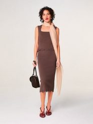 Rodier Top w kolorze brązowym rozmiar: XL. Brązowe topy Rodier, xl, bez wzorów, bez kołnierzyka, bez ramiączek. Za 282.99 zł.