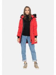 Northwood Parka "Alex" w kolorze czerwonym rozmiar: S. Czerwone płaszcze Northwood, s, z aplikacjami, bez kaptura. Za 239.99 zł.