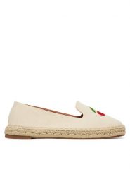 DeeZee Espadryle 8-266-1 Beżowy. Brązowe espadryle DeeZee, bez wzorów, z materiału, bez obcasa. Za 119.99 zł.