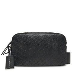 Torebka John Richmond. Czarne listonoszki John Richmond, bez wzorów, bez dodatków. Za 289.99 zł.