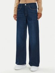 Guess Jeansy W4BA82 D5HF1 Niebieski Palazzo Fit. Niebieskie jeansy Guess, z aplikacjami, z bawełny. Za 339.99 zł.