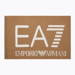 Szalik EA7 Mountain Visibility. Brązowe szaliki i kominy EA7 Emporio Armani, na zimę, bez wzorów, z materiału. Za 189.99 zł.