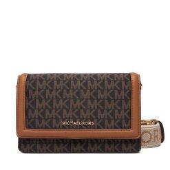 Torebka MICHAEL Michael Kors. Brązowe listonoszki MICHAEL Michael Kors, bez wzorów, bez dodatków. Za 549.99 zł.