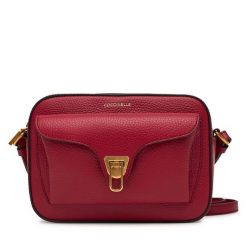 Torebka Coccinelle. Czerwone listonoszki Coccinelle, bez wzorów, bez dodatków. Za 1,289.00 zł.