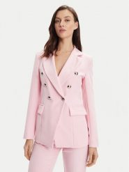 Maryley Marynarka 24EB139/43OR Różowy Regular Fit. Czerwone marynarki i żakiety Maryley, m, bez wzorów, z syntetyku, bez ramiączek. Za 309.99 zł.