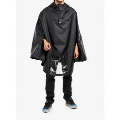 Peleryna przeciwdeszczowa na rower Tatonka Bike Poncho. Czarne kurtki przeciwdeszczowe Tatonka, s, bez wzorów, bez kaptura, rowerowe. Za 328.99 zł.