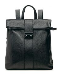 Lia Biassoni Skórzany plecak w kolorze czarnym - 34 x 41 x 12 cm rozmiar: onesize. Czarne plecaki Lia Biassoni, bez wzorów, z materiału, na ramię, bez dodatków. Za 298.67 zł.