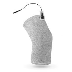 Opaska przewodząca do elektrostymulacji kolana 4FIZJO. Szare paski 4FIZJO, bez wzorów. Za 49.99 zł.