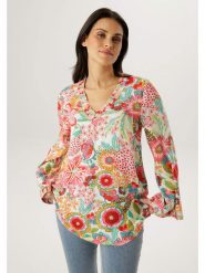 Aniston Bluzka ze wzorem rozmiar: 46. Bluzki Aniston, bez wzorów, z wiskozy, bez kołnierzyka, bez ramiączek. Za 173.99 zł.