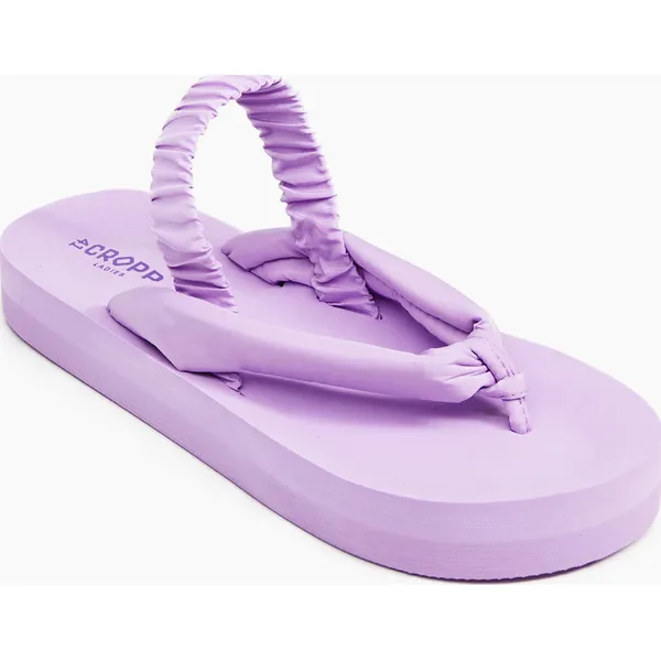 Lawendowe japonki z dodatkowym paskiem - Fioletowy. Fioletowe japonki Cropp, bez wzorów. Za 59.99 zł.