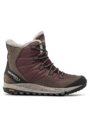 Merrell Śniegowce Antora Sneaker Boot Wp J066930 Bordowy. Czerwone śniegowce Merrell, bez wzorów, z materiału, bez zapięcia. Za 699.99 zł.