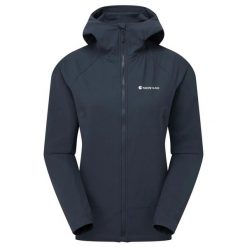 Damska wiatrówka z kapturem Montane Tenacity. Niebieskie kurtki przejściowe sportowe Montane, l, bez wzorów, z softshellu, z kapturem, trekkingowe. Za 810.95 zł.