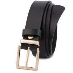 Pasek skórzany BELTIMORE r.85-100 cm O11 czarny. Czarne paski bez wzorów. Za 54.99 zł.