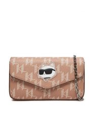 KARL LAGERFELD Torebka 240W3237 Beżowy. Brązowe kopertówki KARL LAGERFELD, bez wzorów, ze skóry, wizytowe, bez dodatków. Za 839.99 zł.