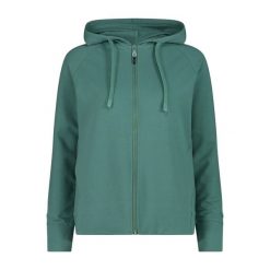 Bluza damska CMP. Niebieskie bluzy z kapturem CMP, bez wzorów, z polaru, z kapturem. Za 189.99 zł.