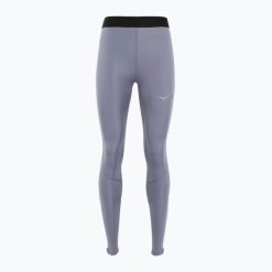 Legginsy do biegania damskie Mizuno Core Impulse Long. Szare legginsy Mizuno, bez wzorów, sportowe. Za 139.99 zł.