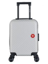 SWISS KOPPER Walizka "Spiez" w kolorze srebrnym - 32 x 42 x 20 cm rozmiar: onesize. Szare walizki SWISS KOPPER. Za 108.99 zł.