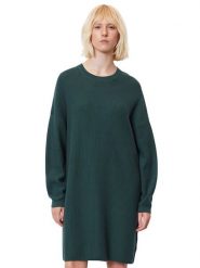 Marc O'Polo Sukienka dzianinowa 308 6006 67131 Zielony Relaxed Fit. Zielone sukienki Marc O'Polo, bez wzorów, z bawełny, bez kołnierzyka, bez ramiączek. Za 849.99 zł.