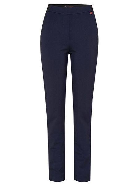 Relaxed by TONI Spodnie "Alice" w kolorze granatowym rozmiar: 38/38. Niebieskie spodnie materiałowe Relaxed by TONI, bez wzorów, z materiału. Za 169.45 zł.