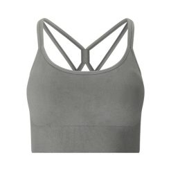 Biustonosz dla kobiet Athlecia Foan V3. Niebieskie biustonosze sportowe Athlecia, bez wzorów, na fitness i siłownię. Za 163.50 zł.