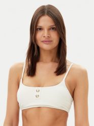 Tommy Hilfiger Góra od bikini UW0UW05815 Écru. Bikini Tommy Hilfiger, bez wzorów, z syntetyku. Za 199.99 zł.