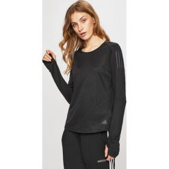 Adidas Performance - Bluzka. Czarne bluzki adidas Performance, m, bez wzorów, z materiału, bez kołnierzyka, bez ramiączek. Za 149.90 zł.