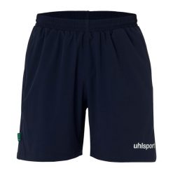 Szorty dla dzieci Uhlsport Essential Evo. Niebieskie szorty Uhlsport, bez wzorów, z materiału, sportowe. Za 180.00 zł.