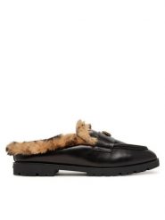 PINKO Klapki Nora 09 SD0683P186 Czarny. Czarne klapki Pinko, bez wzorów, ze skóry, bez obcasa, bez zapięcia. Za 1,479.00 zł.