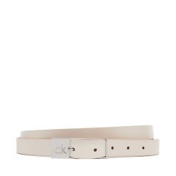 Pasek Damski Calvin Klein. Białe paski Calvin Klein, bez wzorów. Za 109.99 zł.