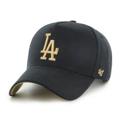 Brand `47 czapka z daszkiem MLB Los Angeles Dodgers czarna. Czarne czapki z daszkiem 47 Brand, bez wzorów, z materiału. Za 179.00 zł.