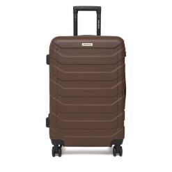 Walizka średnia GINO ROSSI. Brązowe walizki Gino Rossi, średnie. Za 279.99 zł.