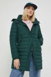 Superdry kurtka damska kolor zielony zimowa. Zielone kurtki Superdry, na zimę, l, bez wzorów, bez kaptura. W wyprzedaży za 419.99 zł.