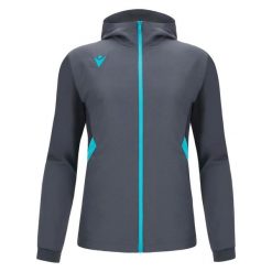 Bluza z kapturem z pełnym zamkiem błyskawicznym Macron Tiamat. Niebieskie bluzy Macron, na zimę, bez wzorów, bez ramiączek, z kapturem. Za 356.50 zł.