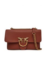 PINKO Torebka Love One Soft Mini AI 24-25 PLTT 104528 A29Q L84Q Brązowy. Brązowe listonoszki Pinko, bez wzorów, ze skóry, bez dodatków. Za 929.99 zł.