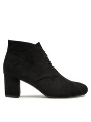 Clara Barson Trzewiki WYL2785-5 Czarny. Czarne botki Clara Barson, bez wzorów, z materiału, bez obcasa, na słupku, bez zapięcia. Za 139.99 zł.