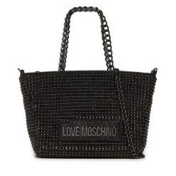 Torebka LOVE MOSCHINO. Czarne torebki klasyczne Love Moschino, bez wzorów, klasyczne, bez dodatków. Za 899.99 zł.