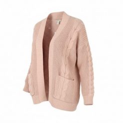 American Eagle Outfitters damski sweter kardigan oversize różowy, XS/S. Brązowe swetry 55PROTEC, s, bez wzorów, z poliesteru, bez ramiączek. Za 319.99 zł.