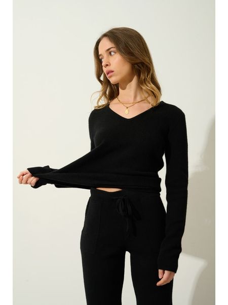 AUTHENTIC CASHMERE Kaszmirowy sweter "Chelsea" w kolorze czarnym rozmiar: S. Czarne swetry AUTHENTIC CASHMERE, s, bez wzorów, z kaszmiru, bez ramiączek. Za 457.95 zł.