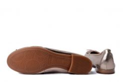 MACIEJKA P6800-25/00-0 złoty, baleriny damskie. Żółte baleriny Maciejka, bez wzorów, ze skóry, bez obcasa, na obcasie, bez zapięcia. Za 199.90 zł.